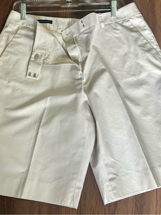 Brooks Brothers Pants - Brooks Brothers Women's Cream-White Bermuda Shorts